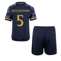 Real Madrid Jude Bellingham #5 Vonkajší Detský futbalový dres 2023-24 Krátky Rukáv (+ trenírky)